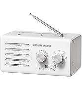 AM FM Radio Portable,Goodes Transistor Radio Plug in Wall Battery Powered with Best Reception, Lo...