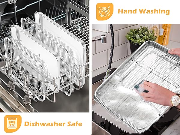 smooth surface for effortless clean up and dishwasher safe to save efforts and energy