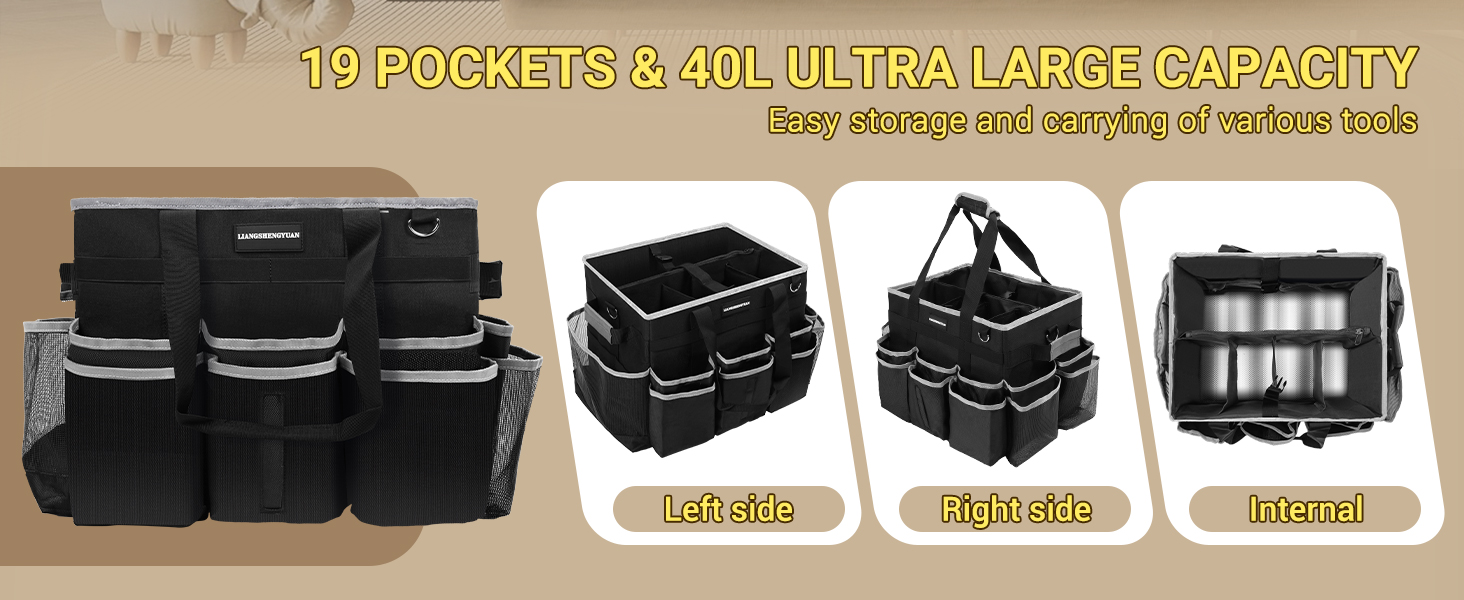 rolling cleaning caddy bag