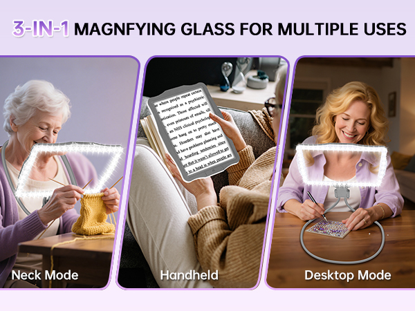 magnifying glass with light
