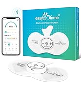 Wireless TENS Unit Muscle Stimulator: Easy@Home Back Pain Relief Leg Tens Machine Massager APP Co...