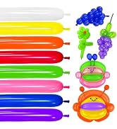 260 Balloons for Twisting Balloon Animal,Long Skinny LatexBalloons for Modelling,Magic Balloon An...