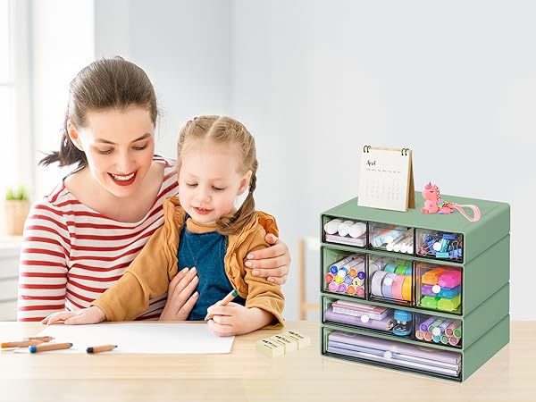 Stackable Desktop Craft Storage Drawers