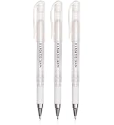 IOMDRWU White Gel Pen Set, 1.0mm Opaque Ink, White Ink Pens for Black Paper, Drawing, Sketching, ...
