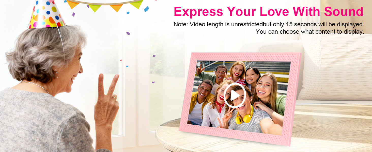 digital picture frame with touchscreen