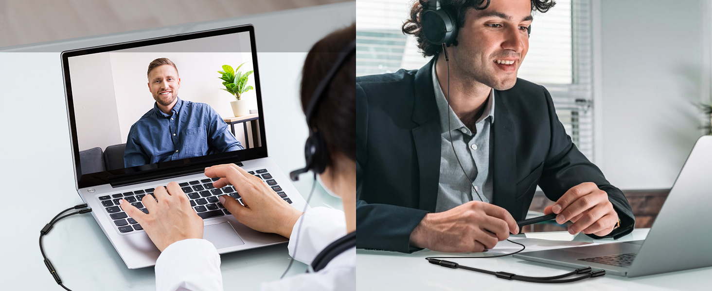 aux splitter headphone mic splitter headset splitter audio splitter 3.5mm headphone mic splitter