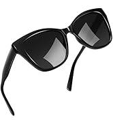 Joopin Oversized Cateye Sunglasses for Women, Fashion Metal Frame Cat Eye Womens Sunglasses