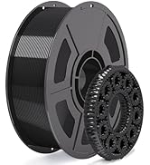 iSANMATE Black PETG Filament 1.75mm 30-300mm/s 3D Printer Filament 1KG High Precision,Strong Toug...