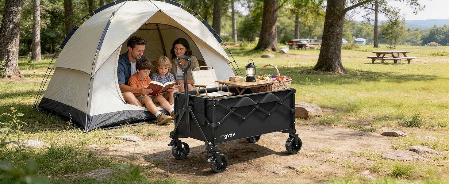 GVDV Wagons Carts Foldable for Camping