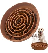 Cdycam Pet Puzzle Bowl, 2 Cups Silicone Slow Feeder Dog Cat Bowl with Suction Cups, Non Slip Puzz...