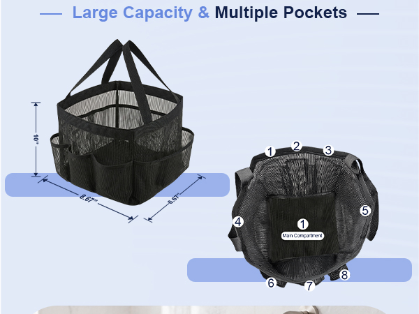 Mesh Shower Caddy Portable