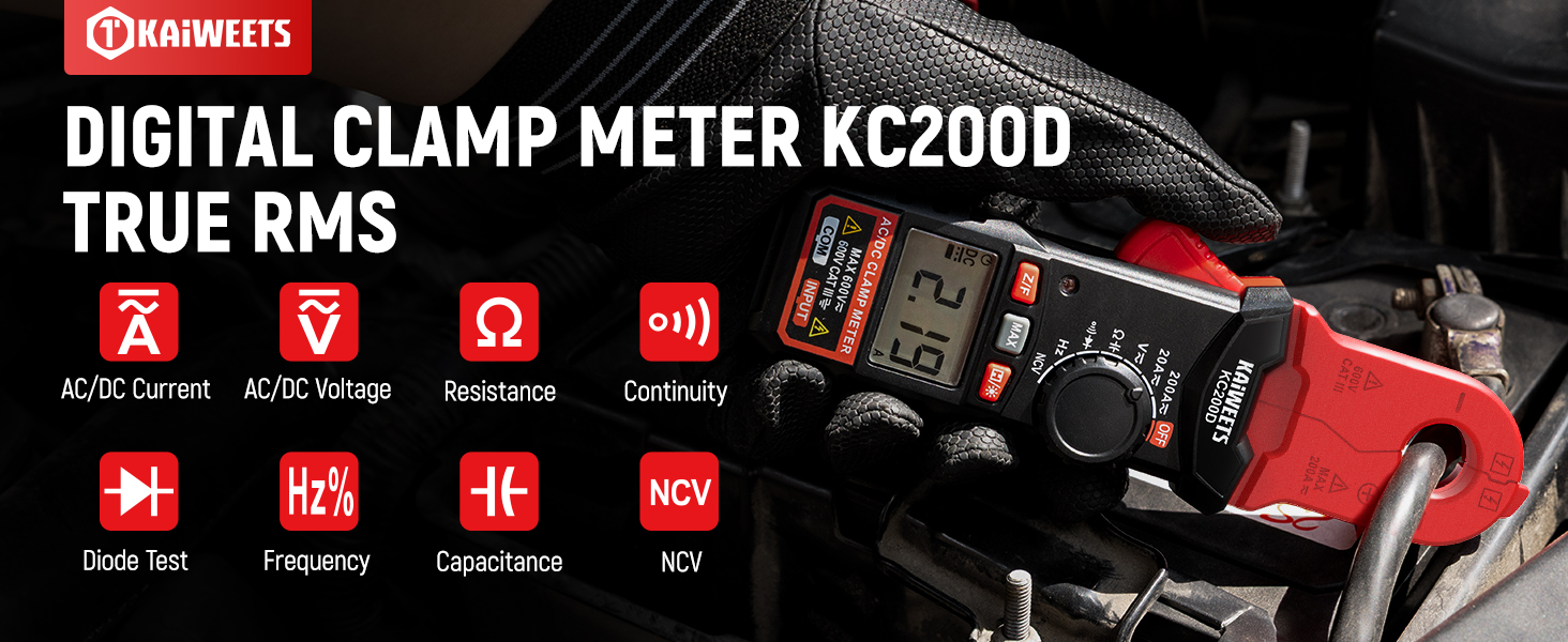 KAIWEETS Clamp meter KC200D