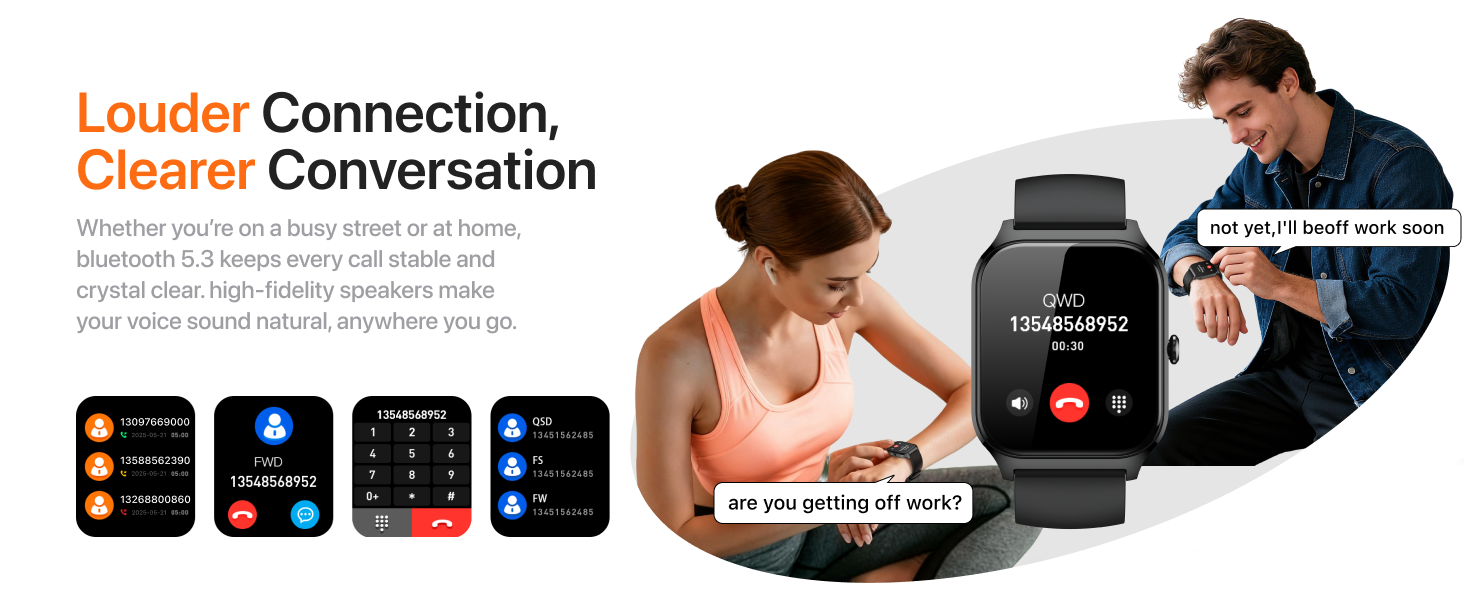 Bluetooth calling smart watch smartwatch fitness tracker