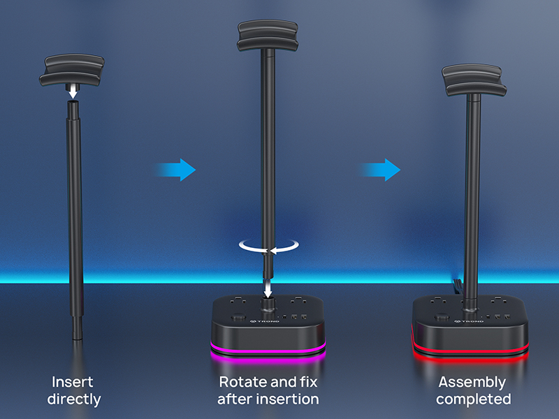 detachable headphone stand holder