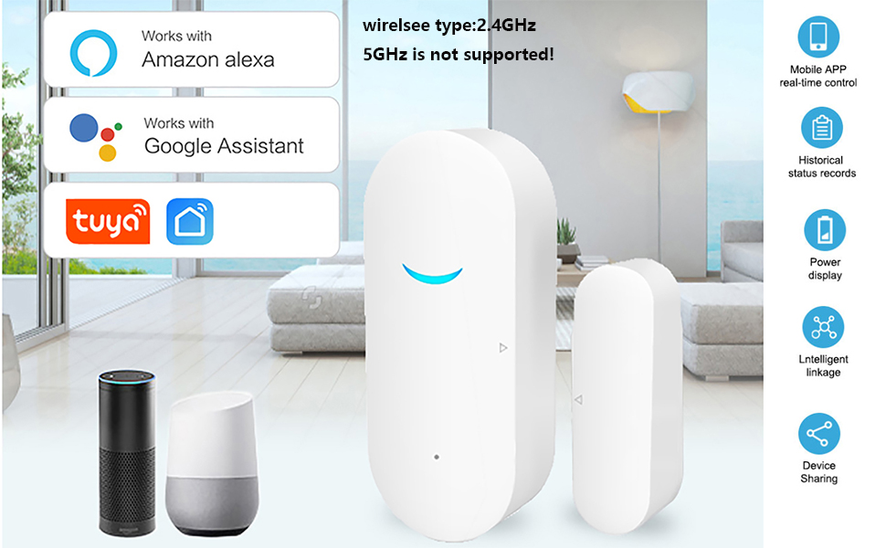 Compatible with Alexa Tuya Google Assistant