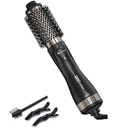 Heated Round Brush, Ionic Smoothing &amp; Volumizing Blowout, 1.5 Inch Heated Hair Brush with Titaniu...