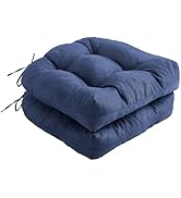 IPYNBAP Outdoor Chair Cushions Set of 2, 19 x 19 inch Patio Chair Cushions, Tufted Patio Furnitur...