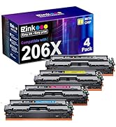E-Z Ink Compatible Replacement for Toner Cartridge for HP 206X 206A Toner Cartridges 4 Pack H...