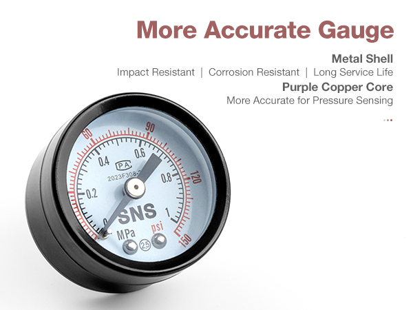 The pressure gauge of AR regulator