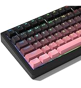 PBT Key caps, Double Shot Shine Through Custom Keycaps, Gradient Keycaps Cherry Profile, Minimali...