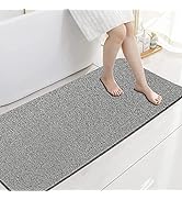 Extra Long Shower Mats Non Slip, 17.1×59 Inch, Bath Mat for Shower, Loofah Mats for Shower and Ba...