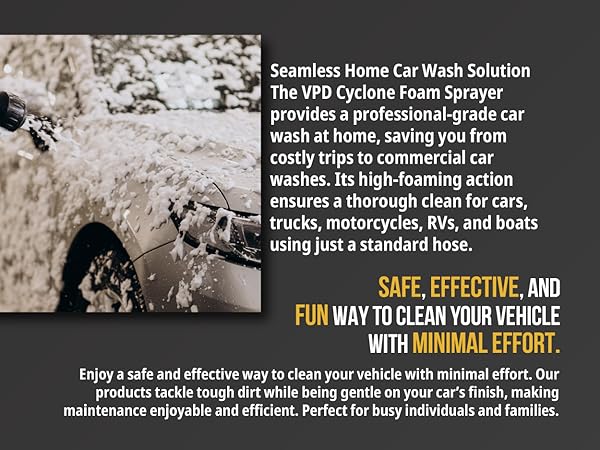 cyclone foam sprayer high-foaming car wash professional-grade clean cannon spray garden hose 