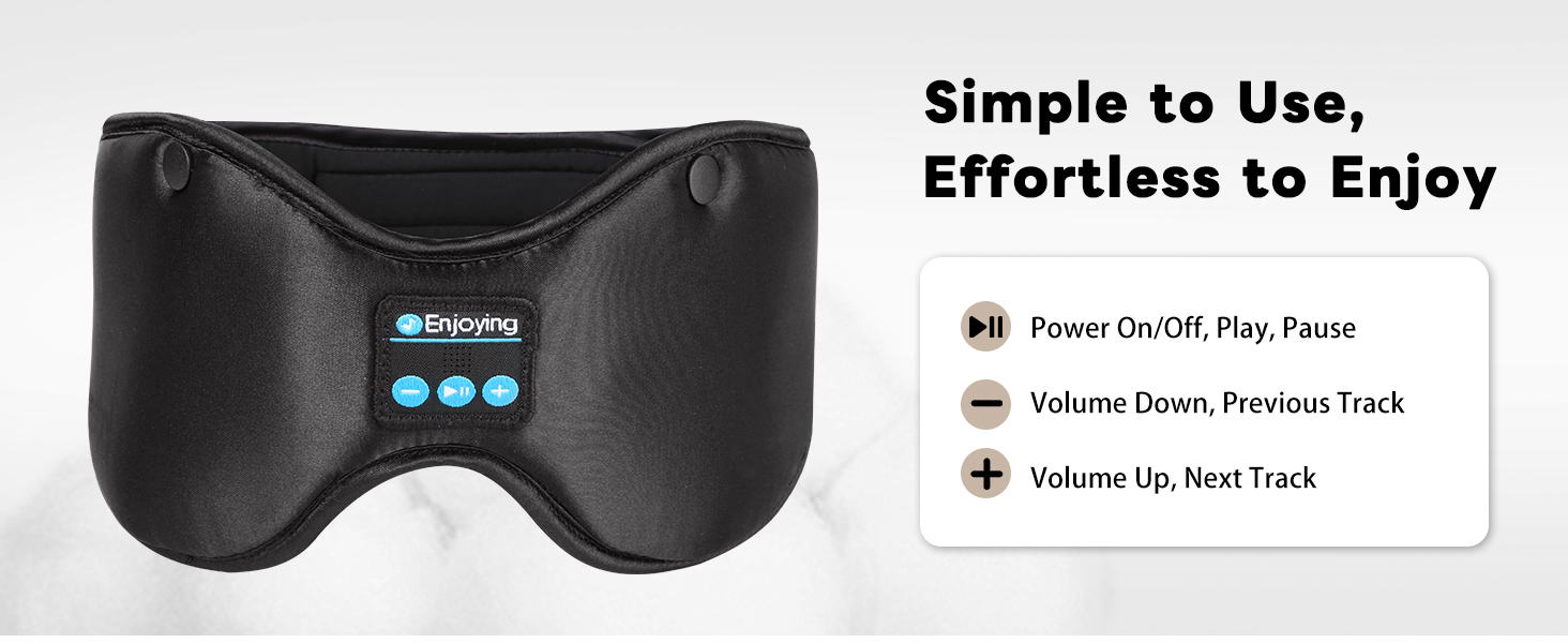 bonnet with bluetooth sleep mask