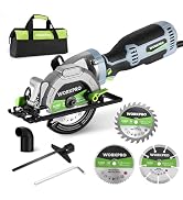 WORKPRO 5.8Amp 3500RPM Circular Saw with Parallel Guide, Maximum Cutting Depth 1-11/16''(90°),1-1...