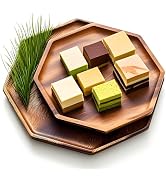 Wooden Tray Set of 2, 10 Inch &amp; 8 Inch Natural Acacia Wood Serving Trays, Cheese Platter, Charcut...