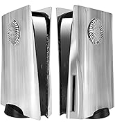 SIKEMAY PS5 Cover Plates Electroplated, PS5 Accessories Faceplates with Vented Design for Disc Ed...