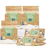 ECO BOOM Bamboo Baby Wipes - 99% Water-Based &amp; Unscented Baby Wipes, Plant-Based &amp; Hypoallergenic...