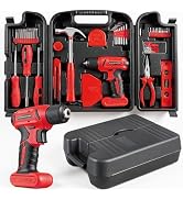 TLGREEN 101 Pcs 8V Cordless Drill and Tool Set, USB-C Rechargeable Power Tool Kit with Brushless ...