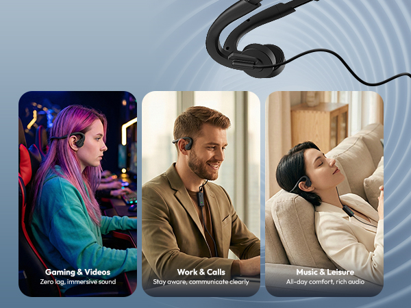 Wired Bone Conduction Headphones