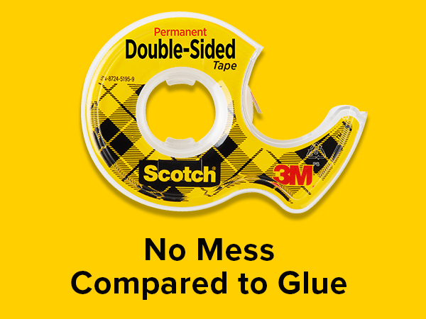 Scotch Double-Sided Tape - No mess compared to glue