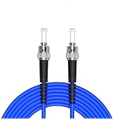 7Meters, ST to ST, Armored Single Mode Simplex Fiber Optic Cables ST-ST Patch Cord Jumper SM SX 2...