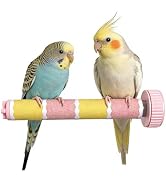 BAGHPBM Bird Perch Stand Sandblasted Rough-Surface Cage Accessories,Parrot Beak &amp; Claw Grinding S...