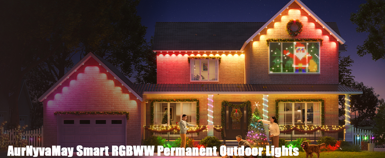 AurNyvaMay Smart RGBWW Permanent Outdoor Lights