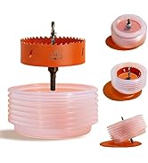 VIKITON 4.25 Hole Saw for Recessed Lights Can Lights, 4-1/4 Inch Hole Cutter with Dust Bowl Catch...