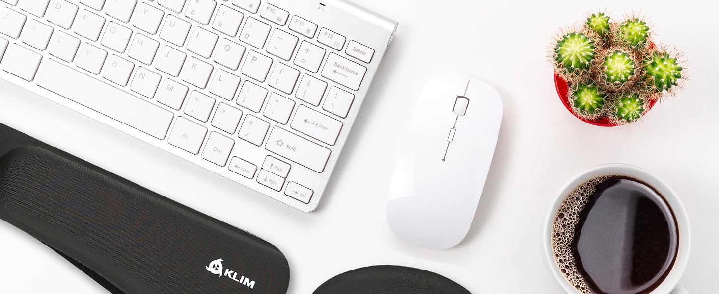keyboard wrist rest computer pink desk accessories pc pad women mat mouse carpal tunnel arm set gel
