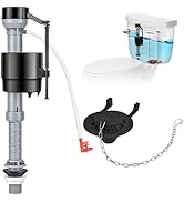 Houpeoro Universal Toilet Repair Kit for Inside Tank – Includes Adjustable Fill Valve &amp; 2-Inch Fl...