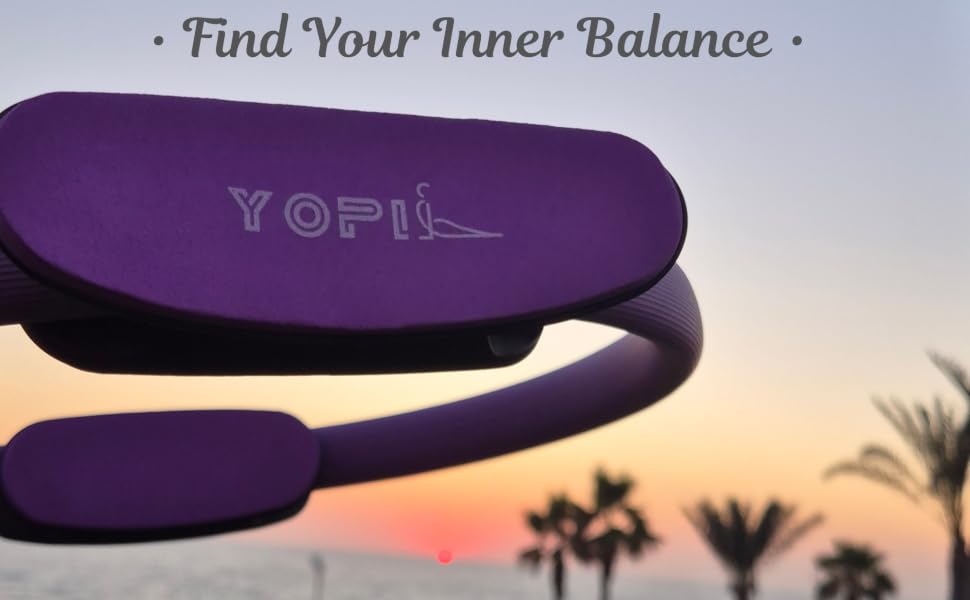 Yopil Pilates ring in sunset backround, find your inner balance.