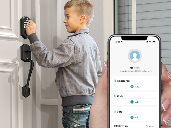 keyless entry door lock