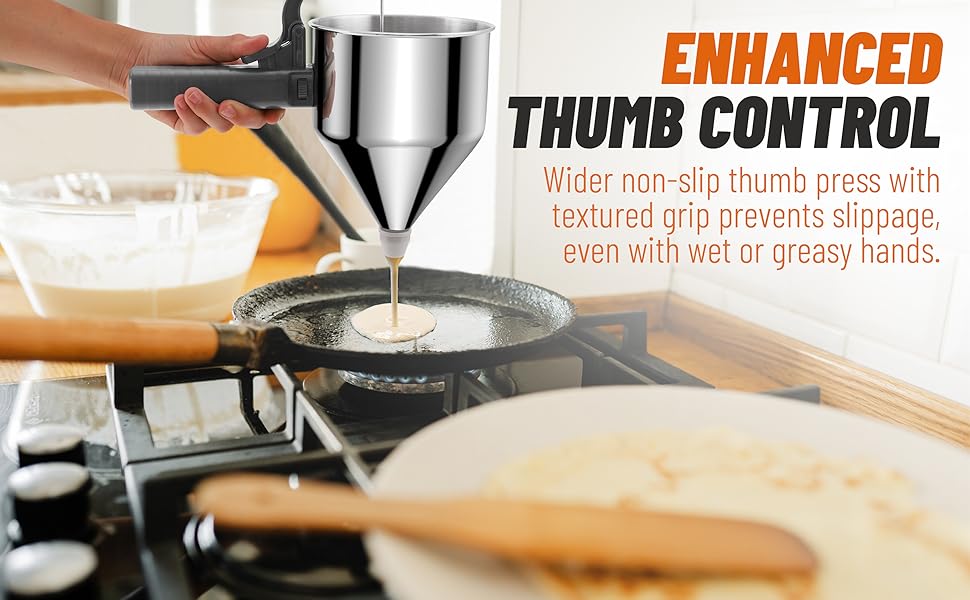 stainless steel batter dispenser