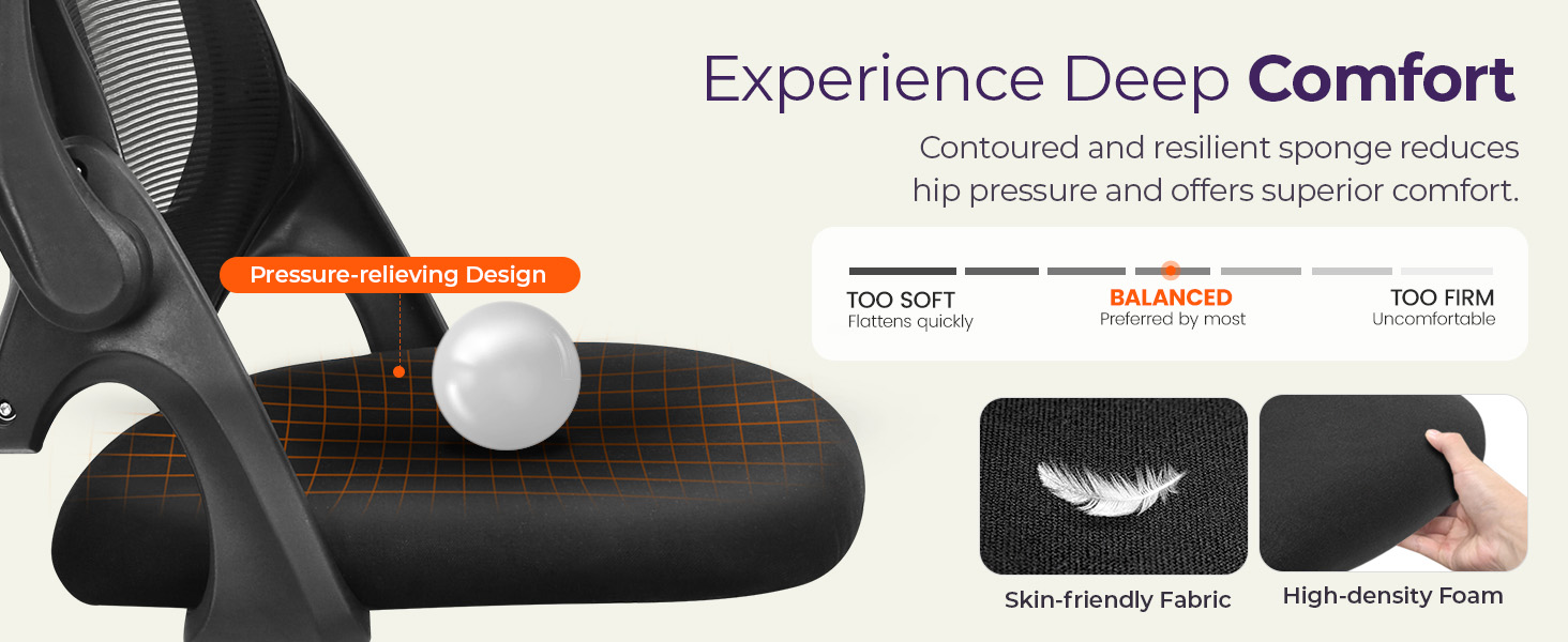 Bionic-Curved Design Chair for Support