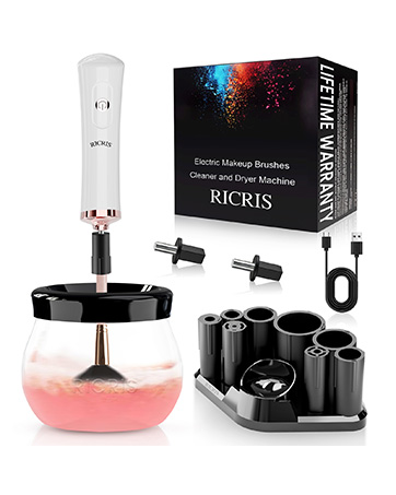 makeup brush cleaner white