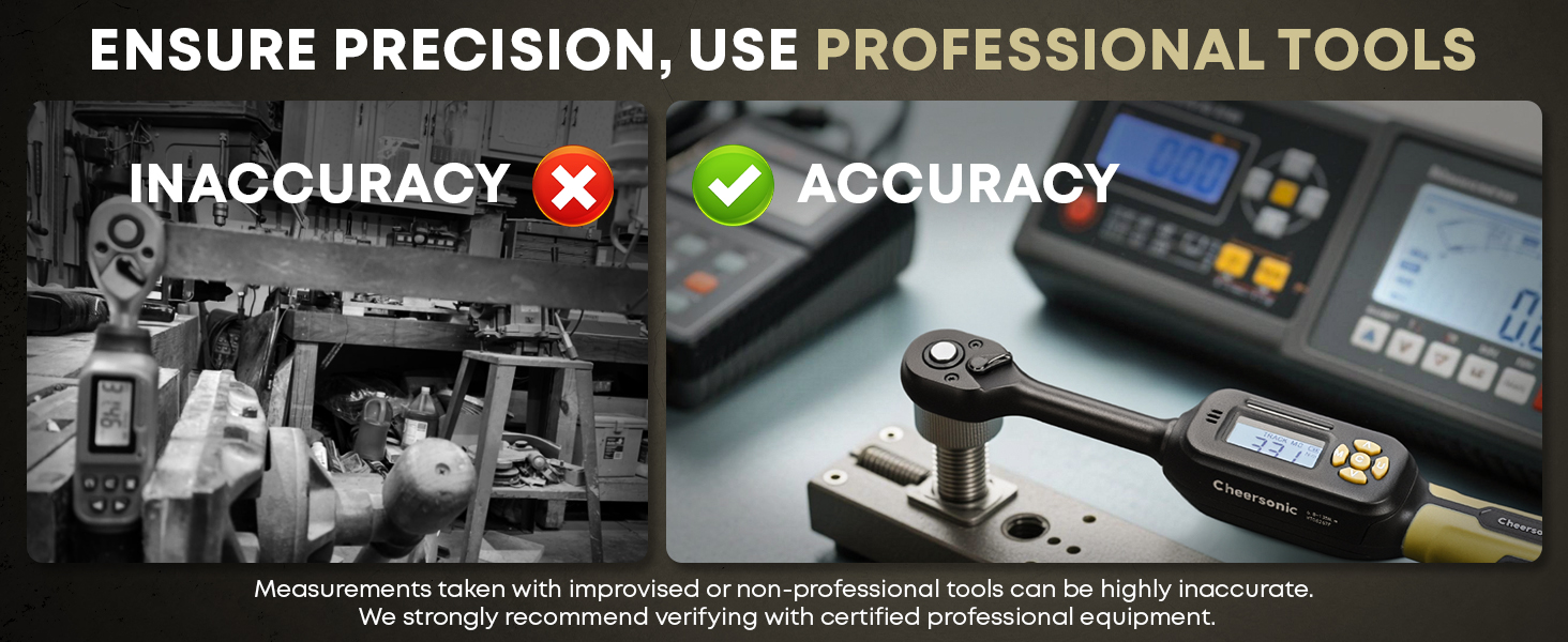 ENSURE PRECISION,USE PROFESSIONAL TOOLS