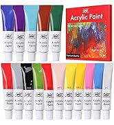 Mr. Pen- Acrylic Paint Set, 16 Vibrant Colors, 0.4 oz/12 ml, Acrylic Craft Paint, Safe for Kids, ...