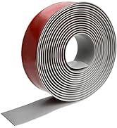 20Ft Self Adhesive Floor &amp; Door Flat Transition Strip, 2" Wide Vinyl Floor Edging Trim Strip, Thr...