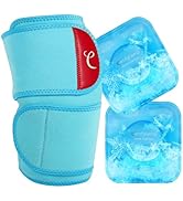Comfytemp Large Knee Ice Pack Wrap with 2 Gel Soft Cold Pack, FSA HSA Eligible, Reusable Compress...