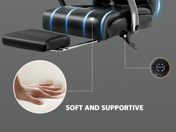 office chair with foot rest